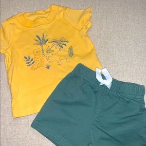 Baby shirt and short outfit